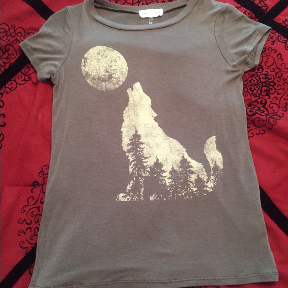 Tillys Full Tilt wild moon forest shirt hot Topic